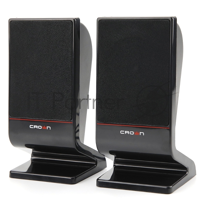 Колонки CROWN CMS-601 (USB, 6W управление громкостью, разъём для наушников, кнопка включения, Длина кабеля между колонками 1мДлина аудио-кабеля и питания 2м.)