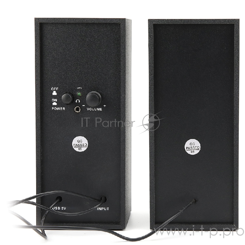 Колонки CROWN CMS-603 (МДФ, USB, 6W управление громкостью, разъём для наушников, кнопка включения, Длина кабеля между колонками 1мДлина аудио-кабеля и питания 2м.)