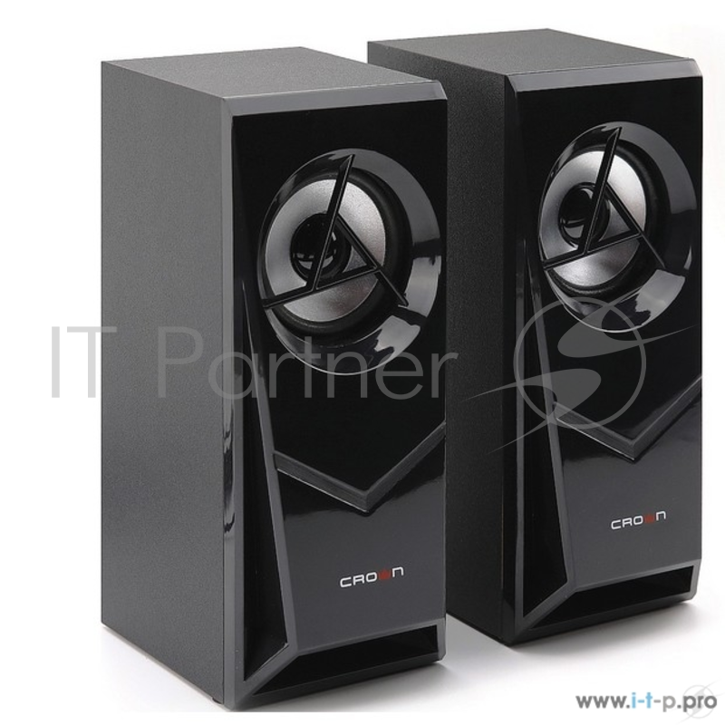 Колонки CROWN CMS-603 (МДФ, USB, 6W управление громкостью, разъём для наушников, кнопка включения, Длина кабеля между колонками 1мДлина аудио-кабеля и питания 2м.)