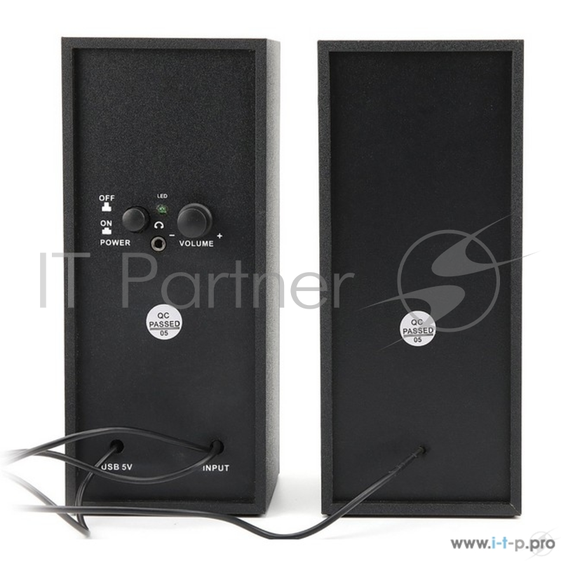 Колонки CROWN CMS-603 (МДФ, USB, 6W управление громкостью, разъём для наушников, кнопка включения, Длина кабеля между колонками 1мДлина аудио-кабеля и питания 2м.)