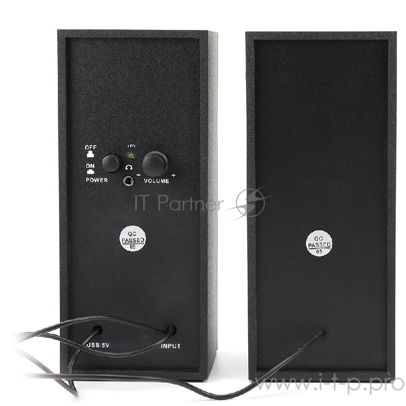 Колонки CROWN CMS-603 (МДФ, USB, 6W управление громкостью, разъём для наушников, кнопка включения, Длина кабеля между колонками 1мДлина аудио-кабеля и питания 2м.)