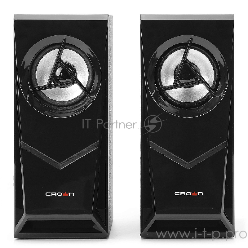 Колонки CROWN CMS-603 (МДФ, USB, 6W управление громкостью, разъём для наушников, кнопка включения, Длина кабеля между колонками 1мДлина аудио-кабеля и питания 2м.)