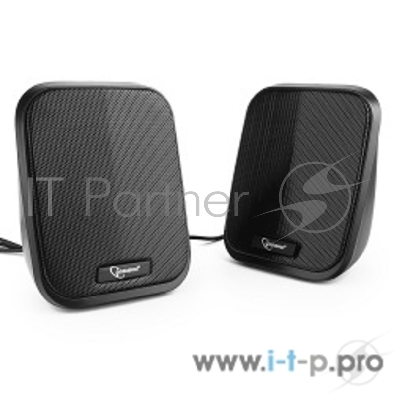 Колонки Акустич. система 2.0 Gembird SPK-100, черный, 6 Вт, рег. громкости, USB-питание