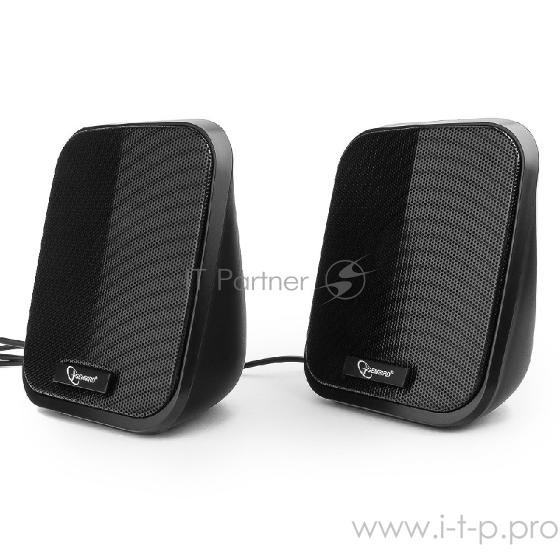 Колонки Акустич. система 2.0 Gembird SPK-100, черный, 6 Вт, рег. громкости, USB-питание
