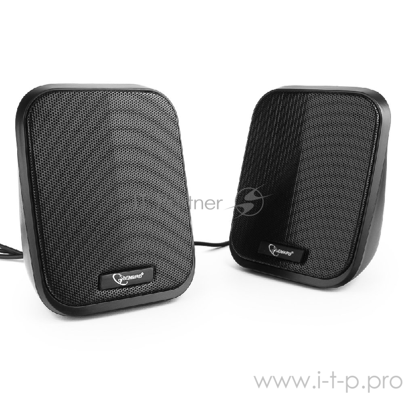 Колонки Акустич. система 2.0 Gembird SPK-100, черный, 6 Вт, рег. громкости, USB-питание