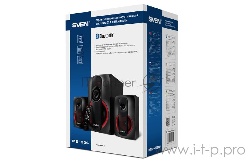 Колонки SVEN MS-304 черный {~ 230 В, 50 Гц, сабвуфер: 159х 272 х 245, вес 3,3}