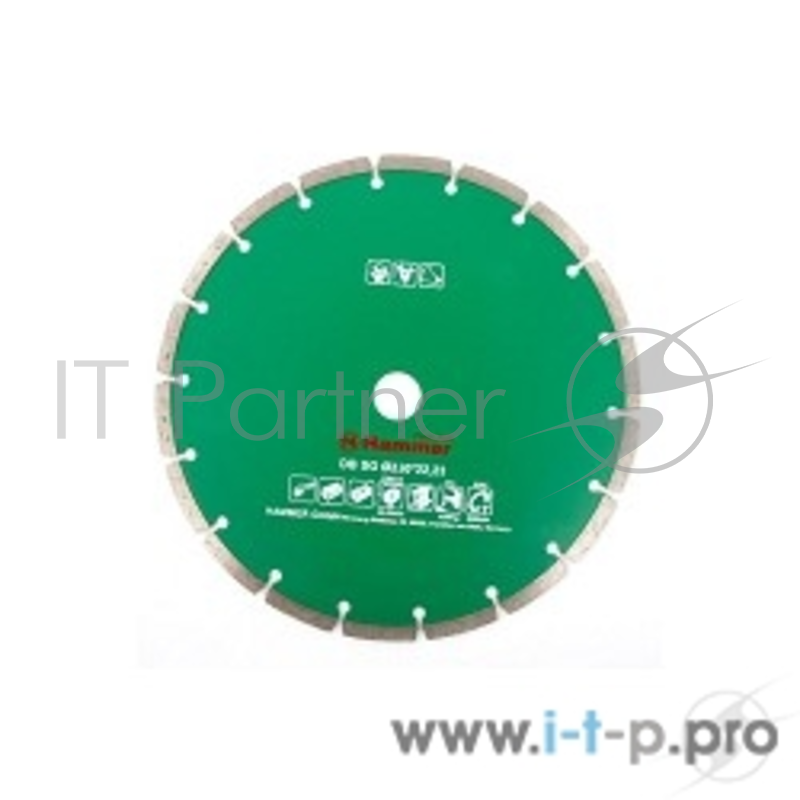 Щетки для дрелей и УШМ Диск алм. Hammer Flex 206-105 DB SG 230*22мм сегментный 30689