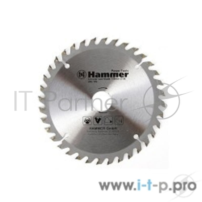 Диски отрезные,пильные,шлифовальные Диск пильный Hammer Flex 205-102 CSB WD 130мм*36*20/16мм по дереву 30652