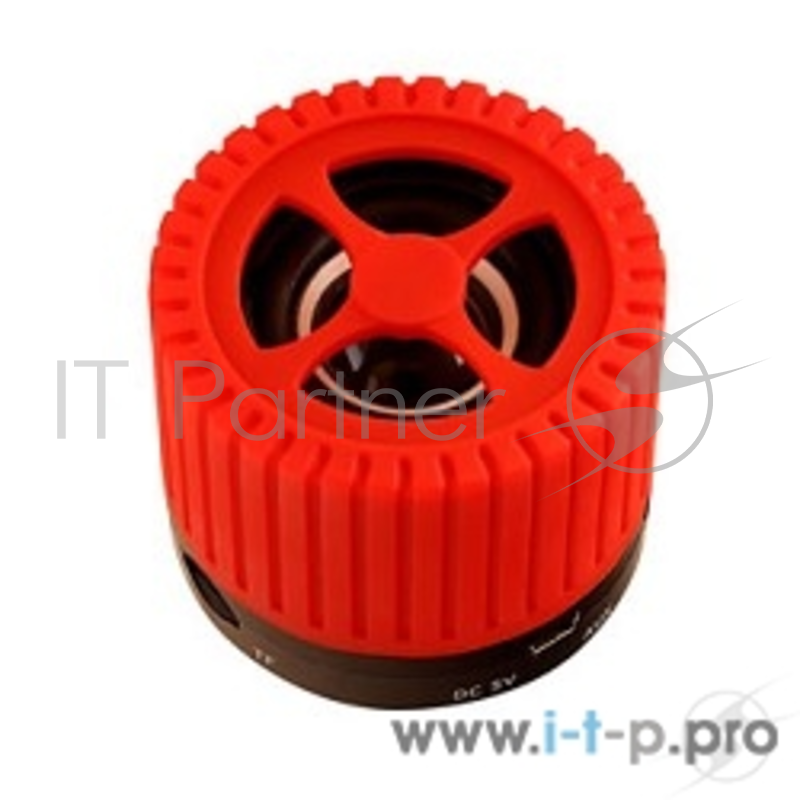 Колонки Ginzzu Ginzzu GM-988R, BT-Колонка 3W/TFcard/AUX/FM, красный