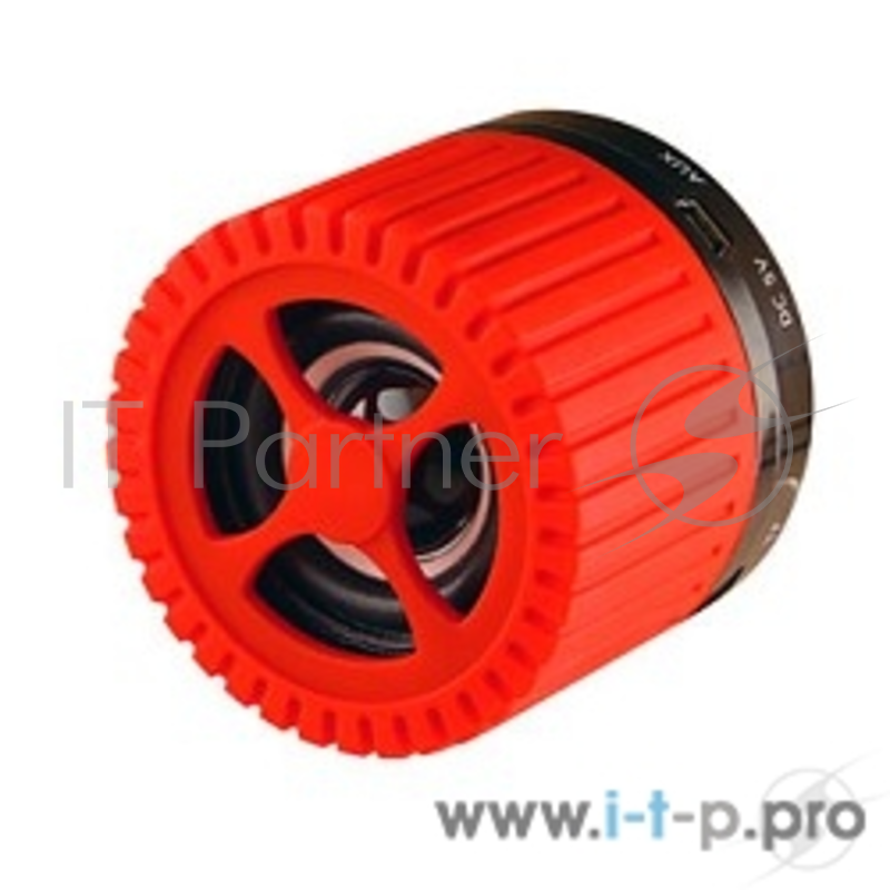 Колонки Ginzzu Ginzzu GM-988R, BT-Колонка 3W/TFcard/AUX/FM, красный