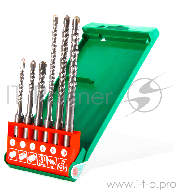 Набор буров Hammer Flex 201-902 DR SDS+ set No2 (6pcs) 5/6/8 X 110, 6/8/10 X 160 30776