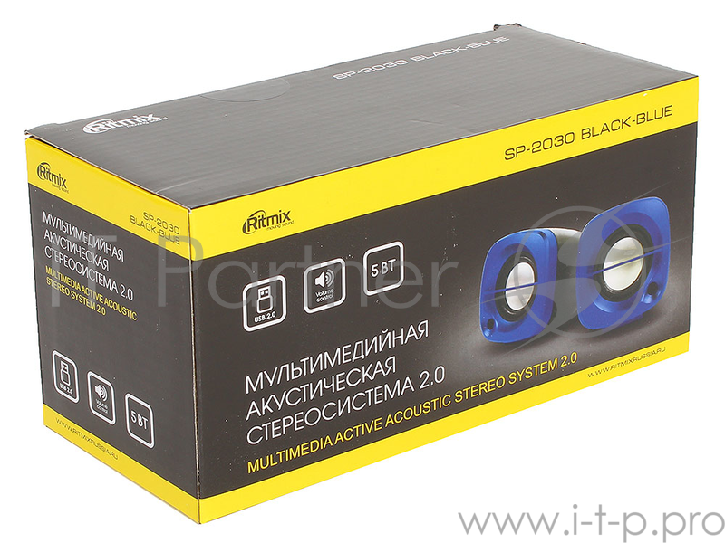 Колонки RITMIX SP-2030 Black+Blue