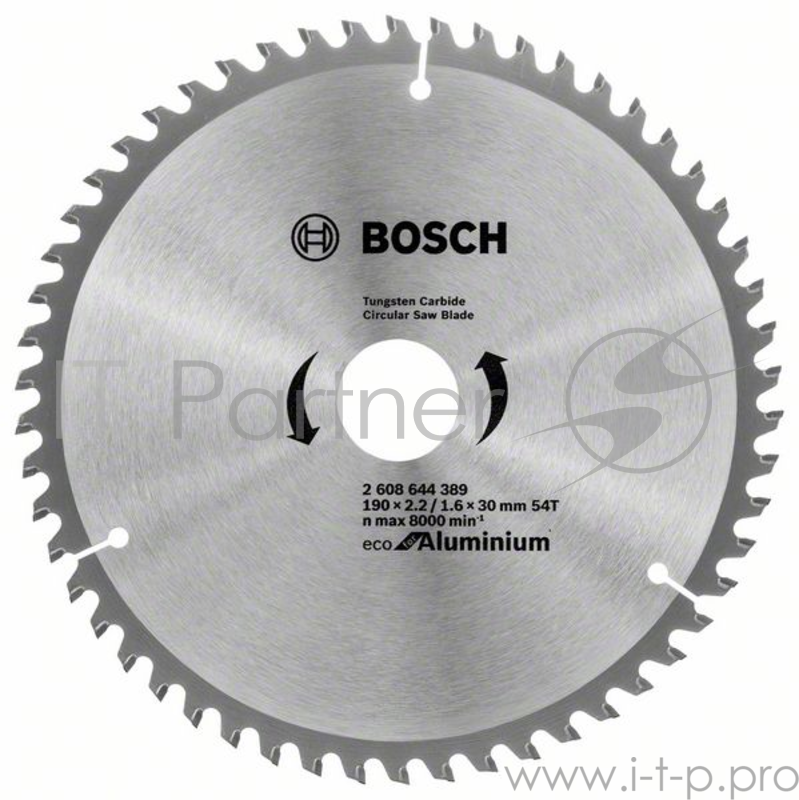 Пильный диск BOSCH 2608644389 ECO ALU/Multi 190x30-54T