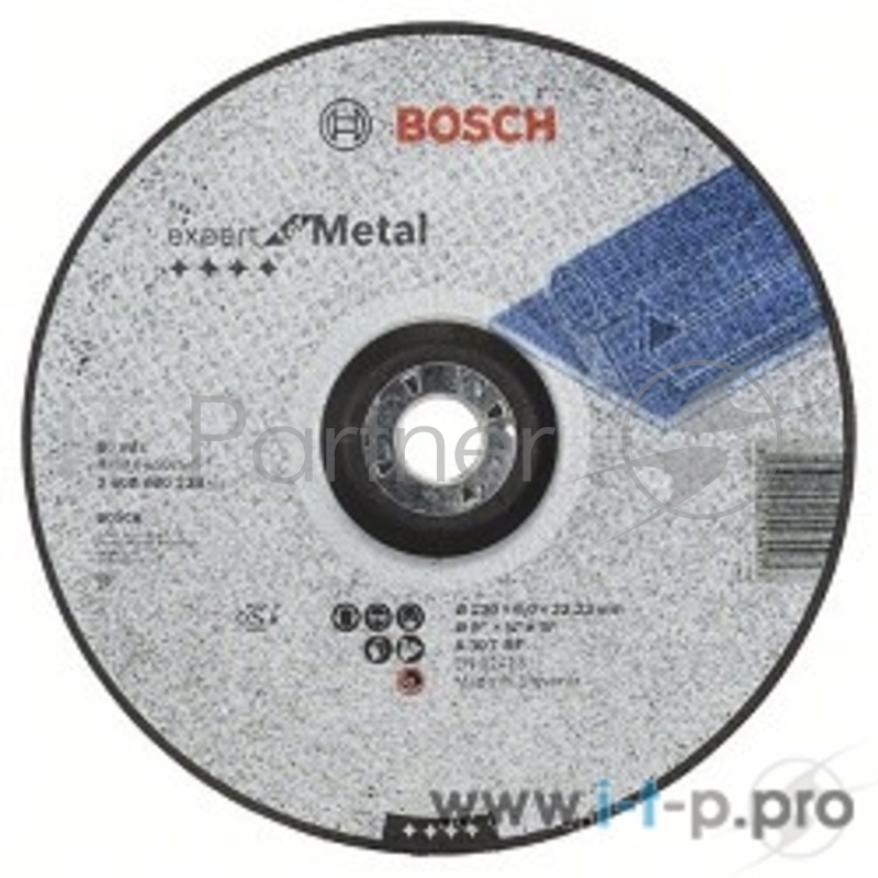 ОБДИРОЧНЫЙ КРУГ BOSCH 2608600228 МЕТАЛЛ 230Х6 ММ