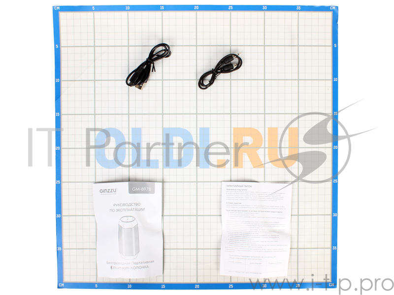 Колонки Ginzzu Ginzzu GM-897B {BT-Колонка 2x3W/2.2Ah/AUX/цветомузыка}