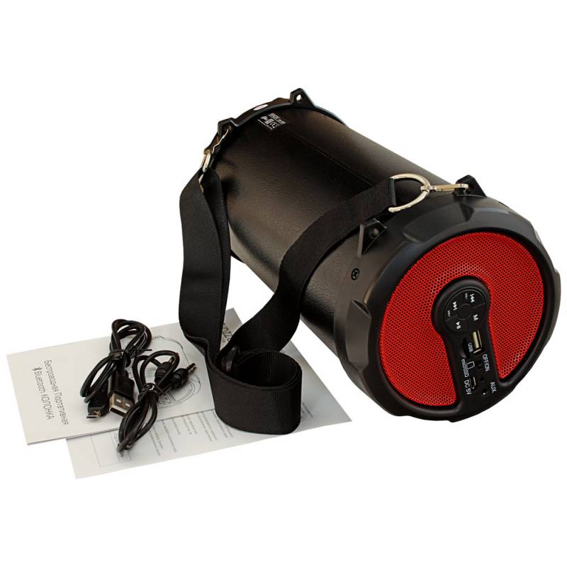 Колонки Ginzzu Ginzzu GM-987B {BT-Колонка 10W/USB/TF/AUX/FM/Subwoofer}