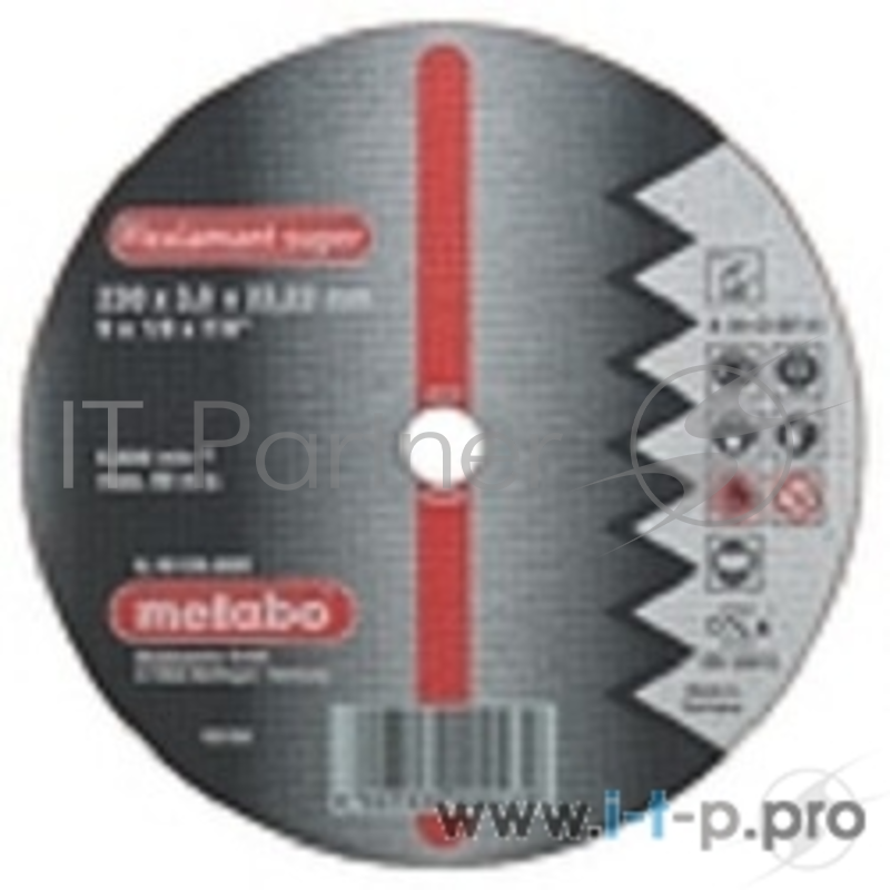 Диски отрезные, пильные, шлифовальные Metabo 616752000 Круг отр ALU Flexiamant S 125x2,5 прямой А30О