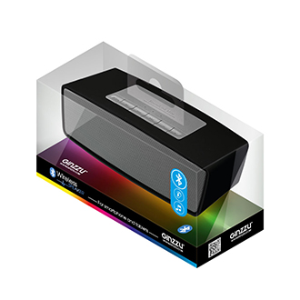 Колонки Ginzzu Ginzzu GM-995B { BT-Колонка 2x3W/USB/TFcard/AUX}