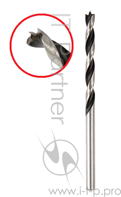 Сверло Hammerflex 202-203 DR WD WR 5,0мм*86/52мм дерево, цилиндрическое