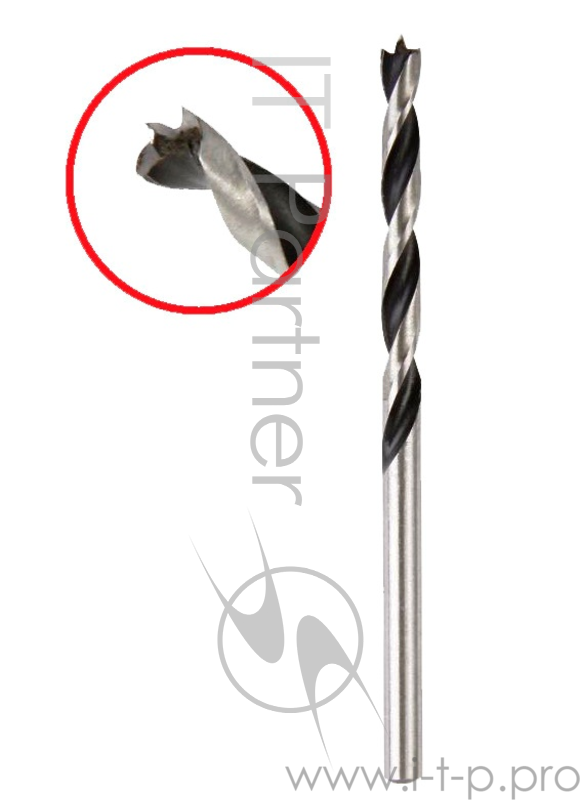 Сверло Hammerflex 202-205 DR WD WR 8,0мм*117/75мм дерево, цилиндрическое