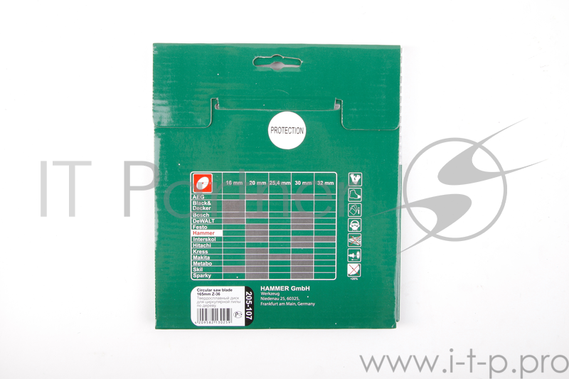 Диск пильный Hammerflex 205-107 CSB WD 165мм*36*30/20мм по дереву