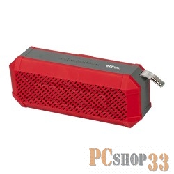 Колонки RITMIX SP-260B red {портативная акустика стерео, мощность 2x3 Вт, питание от батарей, радиоприемник, линейный вход, Bluetooth, воспроизведение с USB-накопителя, поддержка карт памяти microSD}