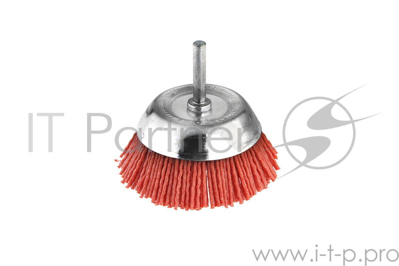 Кордщетка Hammerflex 207-215 50мм d6 чашеобразная нейлоновая, с хвостовиком