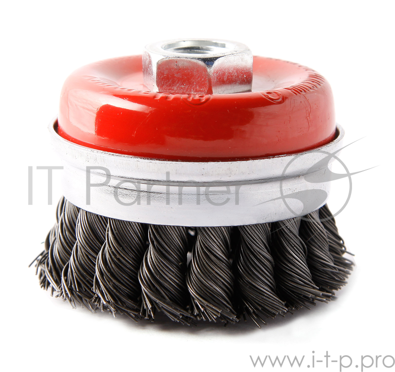 Кордщетка Hammerflex 207-109 65мм M14 чашеобразная витая жесткая, усиленная кольцом, для УШМ