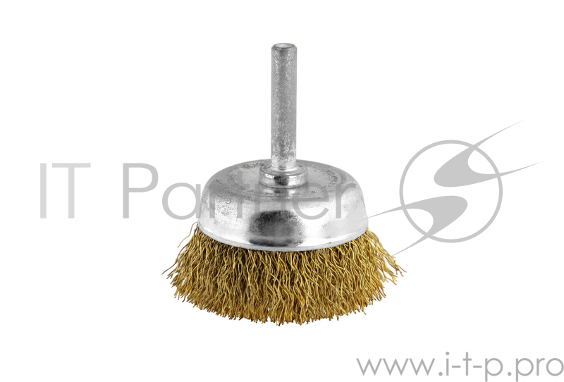 Кордщетка Hammerflex 207-201 50мм d6 чашеобразная гофрированная мягкая, с хвостовиком