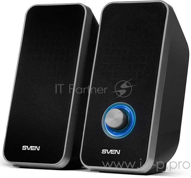 Колонки SVEN 325, черный {6 (2 ? 3) Вт, Частотный диапазон, Гц - 80 – 20 000}