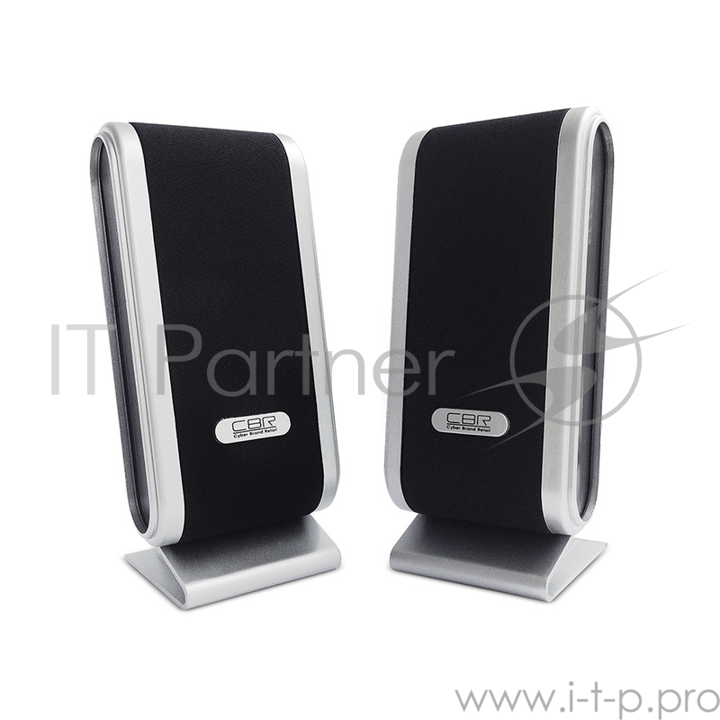 Колонки CBR CMS 299 Black-Silver, 3.0 W*2, USB
