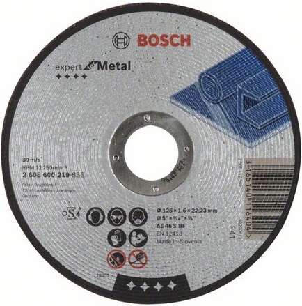 ОТРЕЗНОЙ КРУГ МЕТАЛЛ BOSCH 2608600219 125Х1.6 ММ