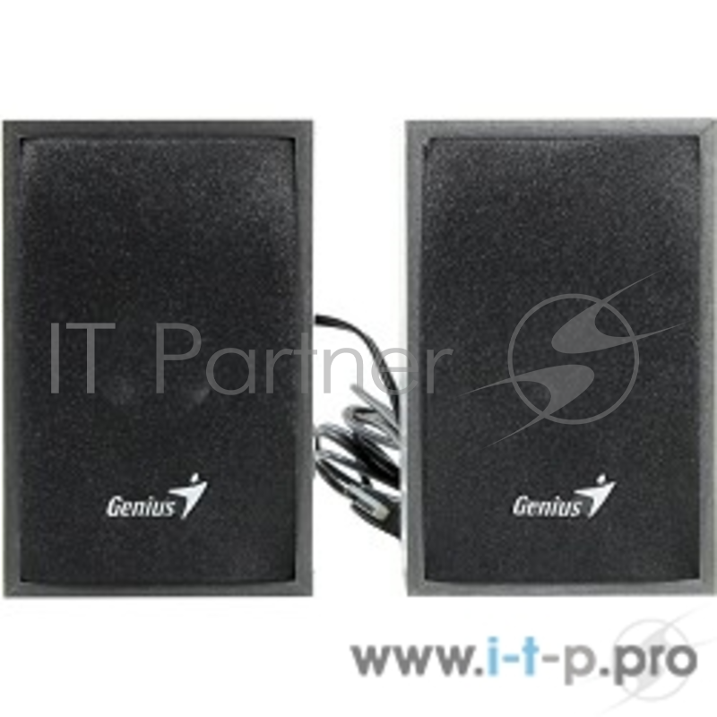 Колонки GENIUS SP-HF160 Black wooden {USB power Total -4 W 1.2M power cable}