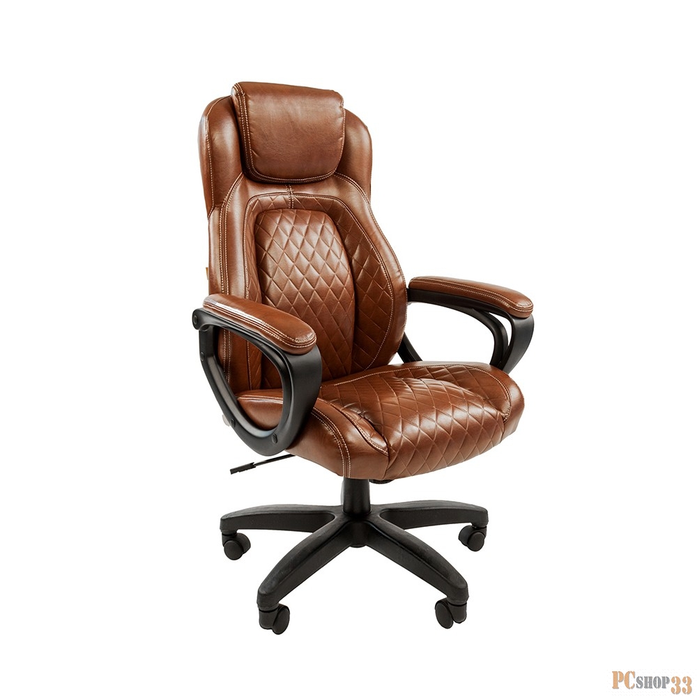 Офисное кресло Chairman 432 Россия экопремиум коричневая 7014856