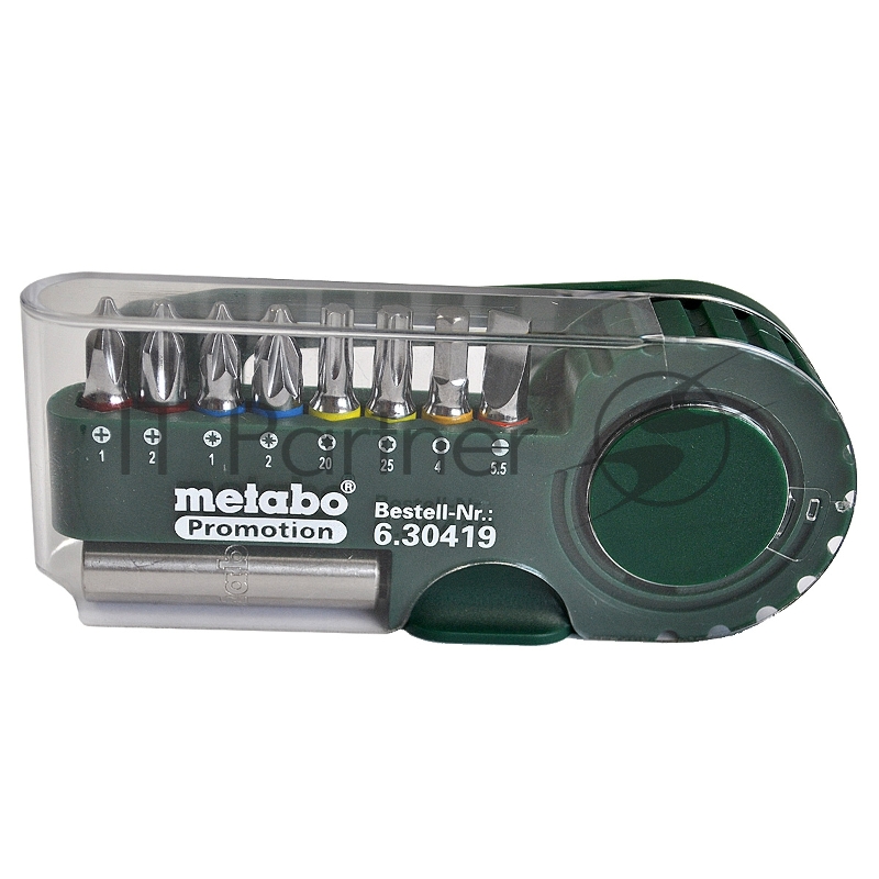 Набор 9 предметов Metabo 630419000(8 бит+битодержатель)