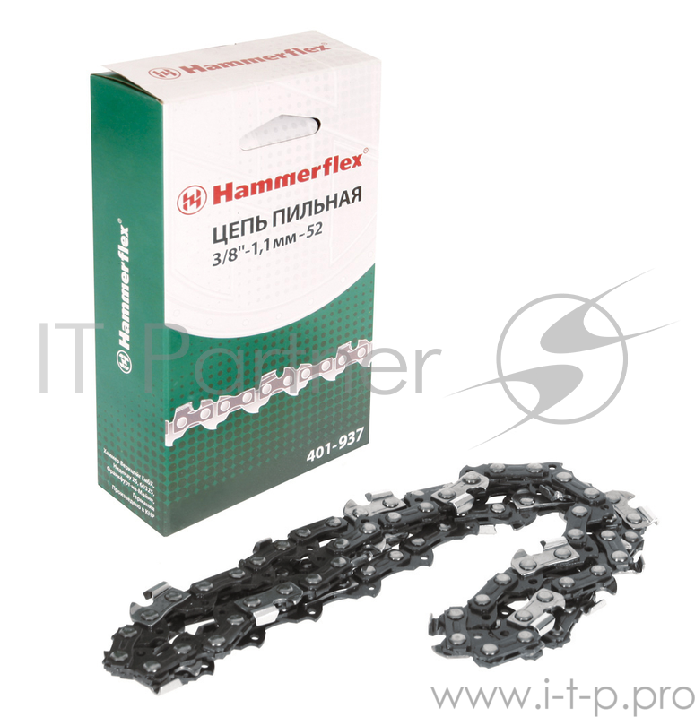 Цепь пильная Hammer Flex 401-937 3/8''-1.1мм-52