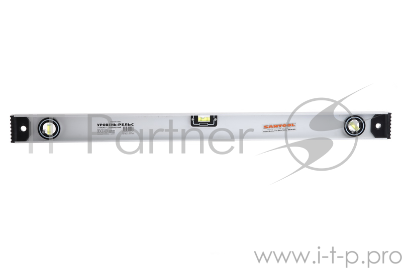 Уровень SANTOOL 050241-080 800мм алюминиевый ''Рельс'' 2 глазка+1 поворотный