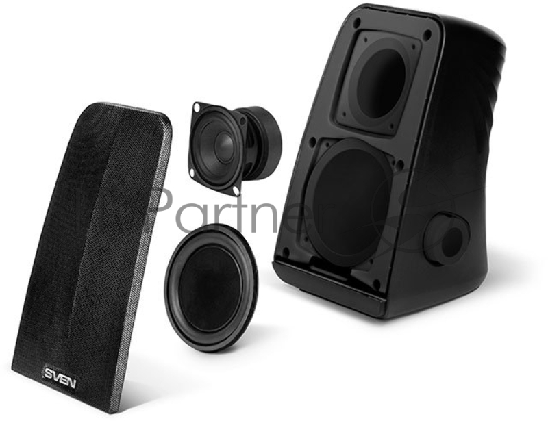 Колонки SVEN 380, чёрный (6 Вт, питание USB, пассивный излучатель)