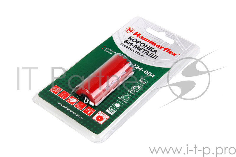 Коронка Hammer Flex 224-004 Bi METALL 25 мм