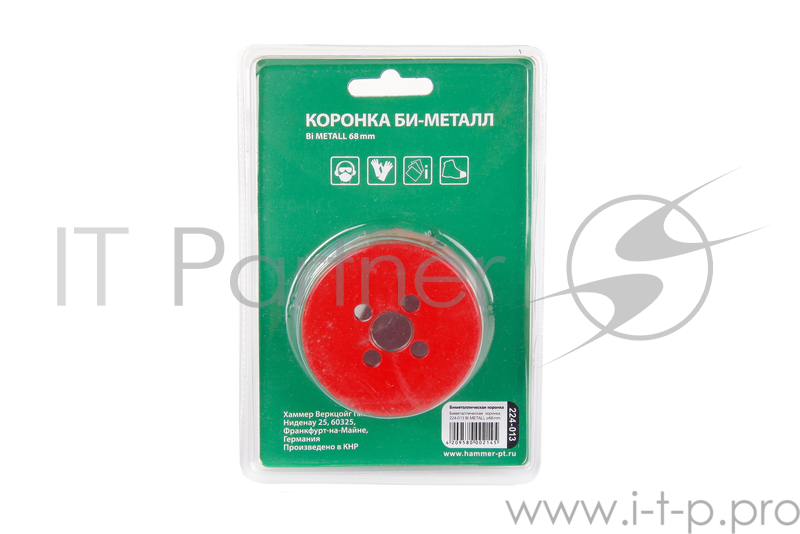 Коронка Hammer Flex 224-013 Bi METALL 68 мм