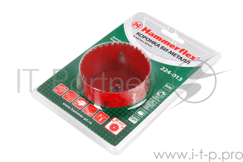 Коронка Hammer Flex 224-013 Bi METALL 68 мм