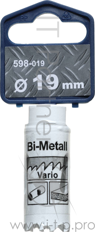 Коронка биметаллическая KWB 598-019 коронка hss bi-metall 19мм