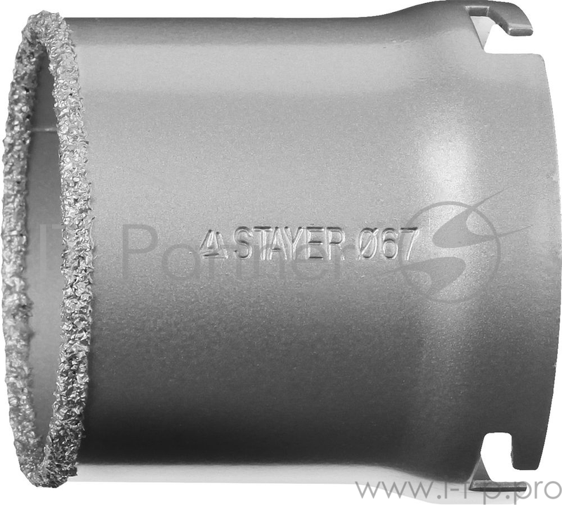 Коронка STAYER PROFESSIONAL 33345-67 кольцевая с карбидно-вольфрамовой крошкой d67мм