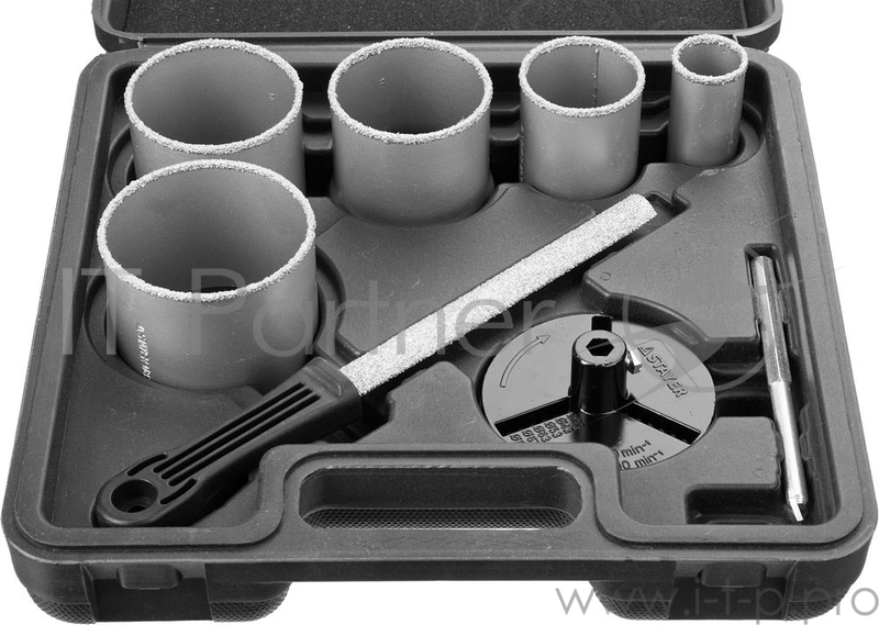 Набор STAYER PROFESSIONAL 33345-H8 коронок напильник d33-83мм 8шт.