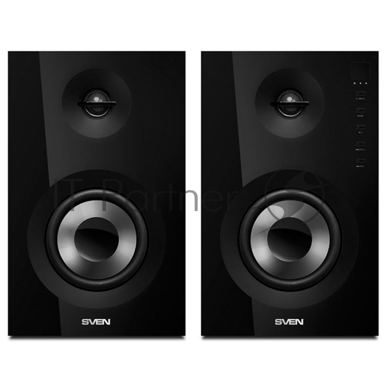 Колонки SVEN SPS-721 чёрный {акустическая система 2.0, мощность 2x25 Вт (RMS), USD/SD, пульт ДУ, Bluetooth}