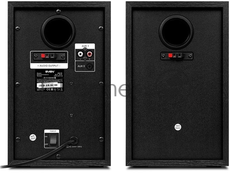 Колонки SVEN SPS-721 чёрный {акустическая система 2.0, мощность 2x25 Вт (RMS), USD/SD, пульт ДУ, Bluetooth}