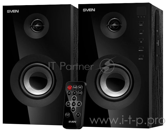 Колонки SVEN SPS-615 черный {220 В, 50 Гц, Bluetooth, дерево (MDF), 2,85кг}