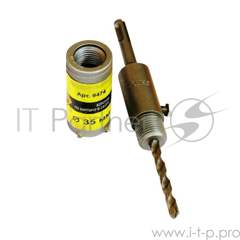 Коронка твердосплавная ЭНКОР 9474 SDS+ 35х50мм по кирпичу в сборе