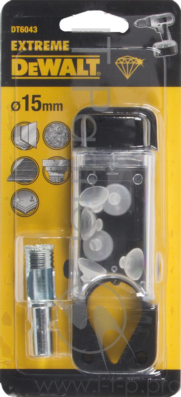 Сверло DeWALT DT6043-QZ 15мм, алмазное трубчатое по плитке EXTREME DIAMANT® DeWALT®