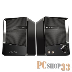 Колонки Oklick Колонки Oklick OK-126 2.0 черный 6Вт портативные